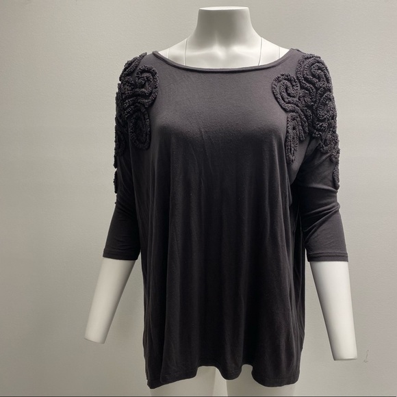 🎂H&m Oversized Dark Grey Batwing Shirt With Shoulder Detail - Picture 1 of 6